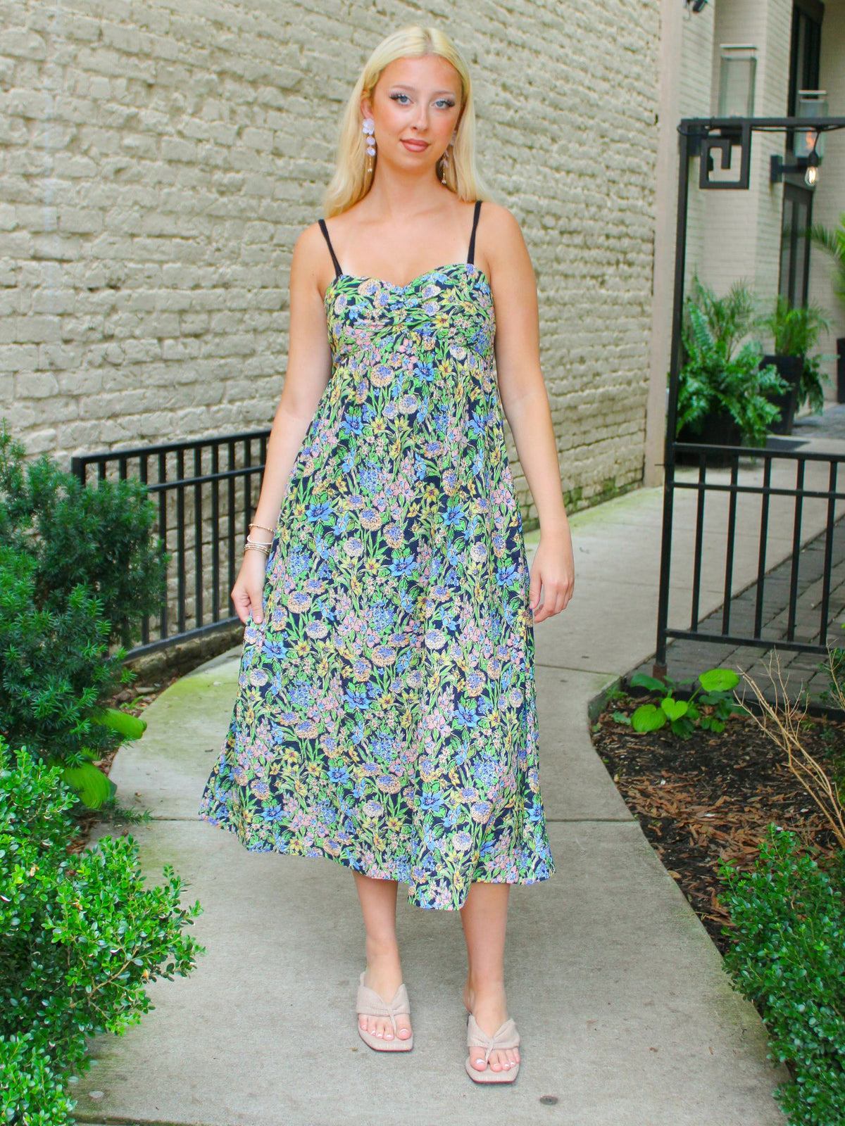 Adelyn Rae Dakota Braid Strap Maxi Dress