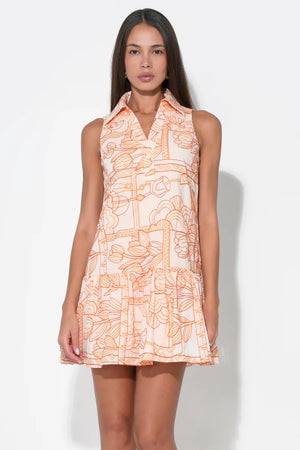 Adelyn Rae Gemma Embroidery Mini Shirt Dress