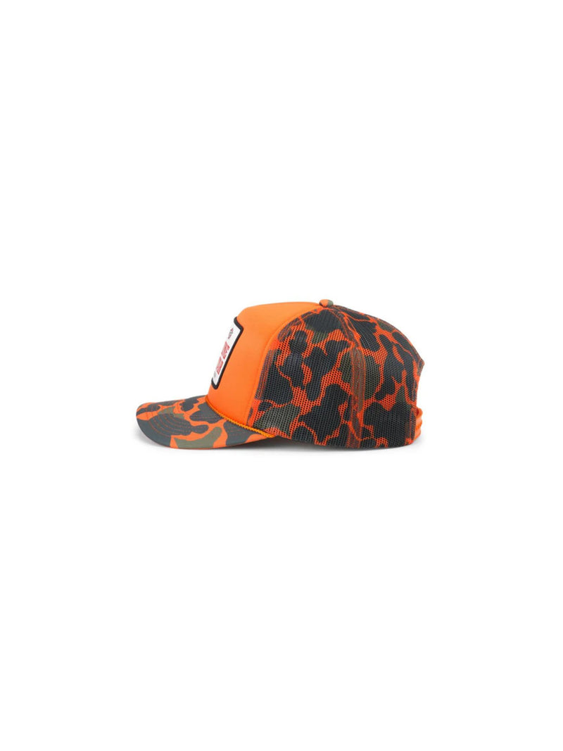 American Needle Mallard Foamy Hat Lone Star Orange Camo