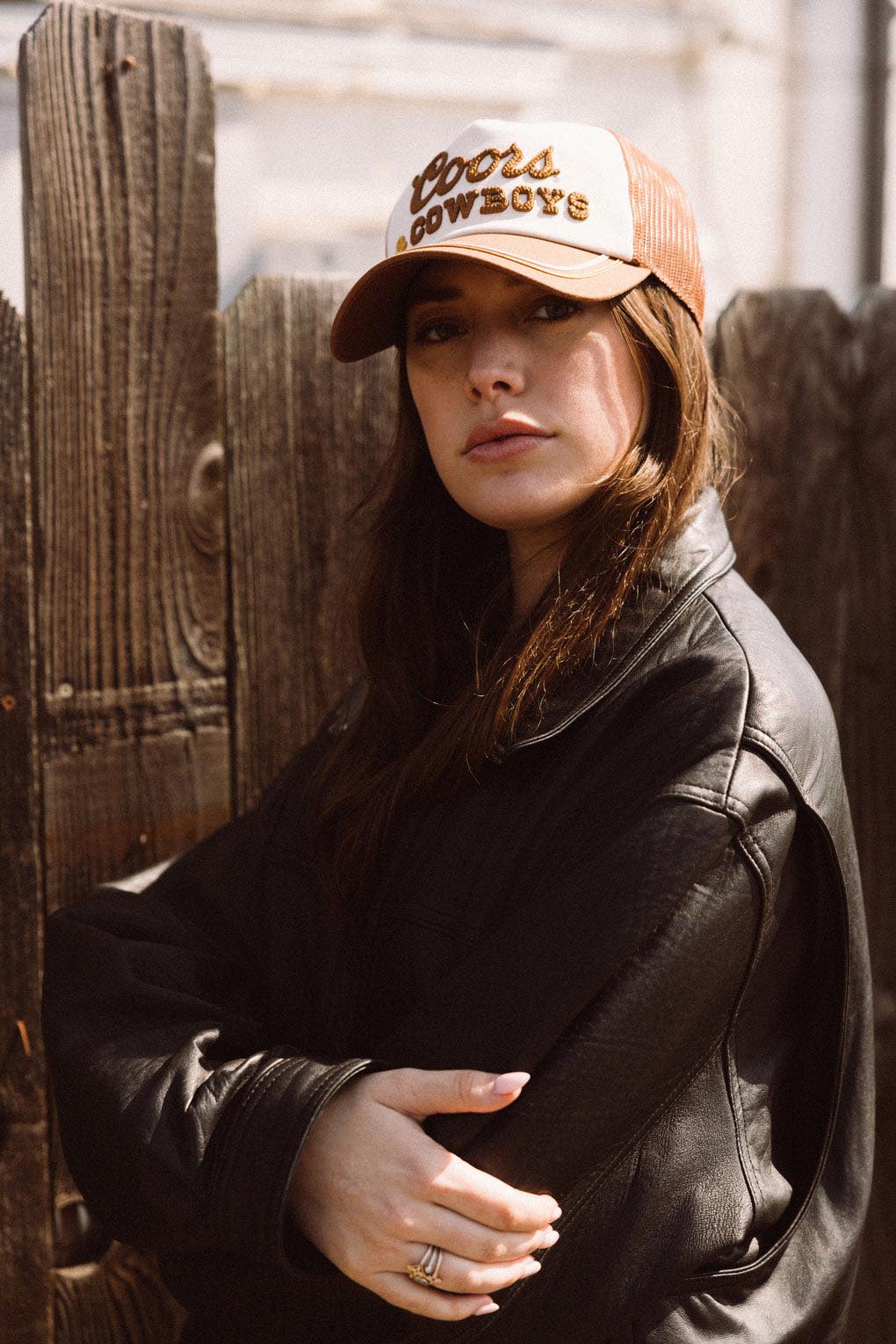 American Needle Radler Hat Coors & Cowboys Brown Ivory 