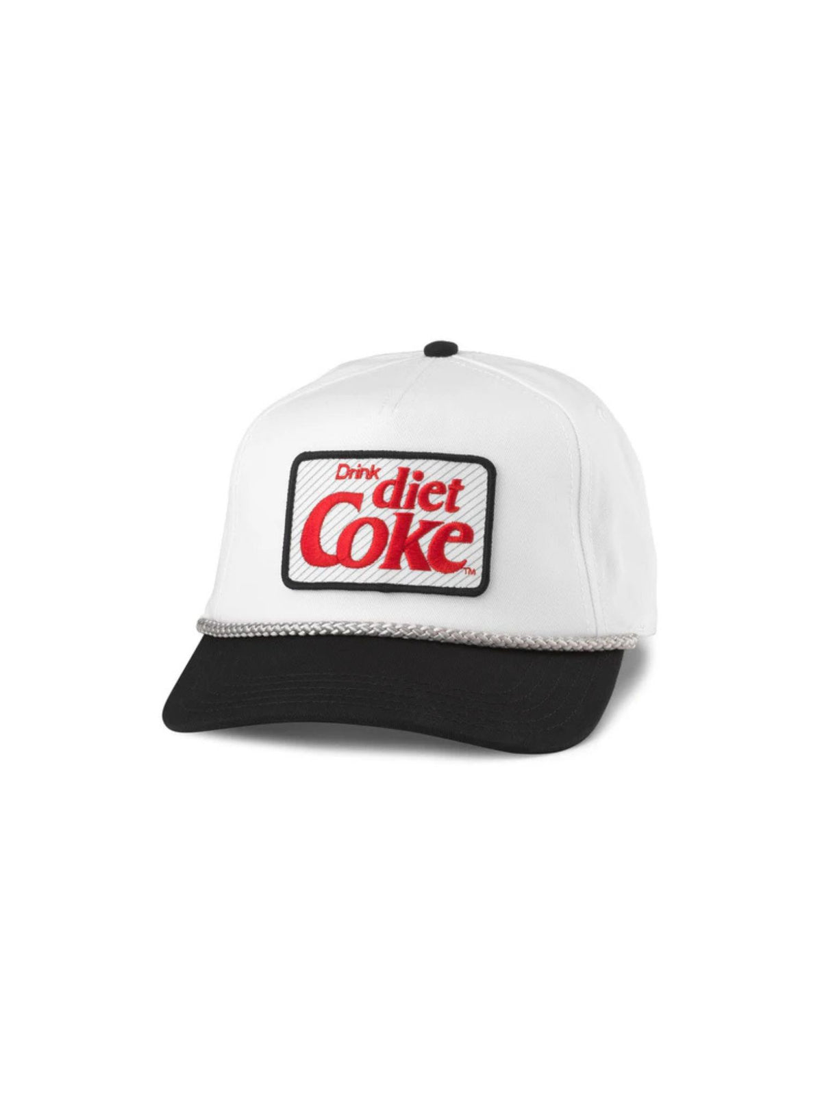 American Needle Roscoe Hat Diet Coke White Black