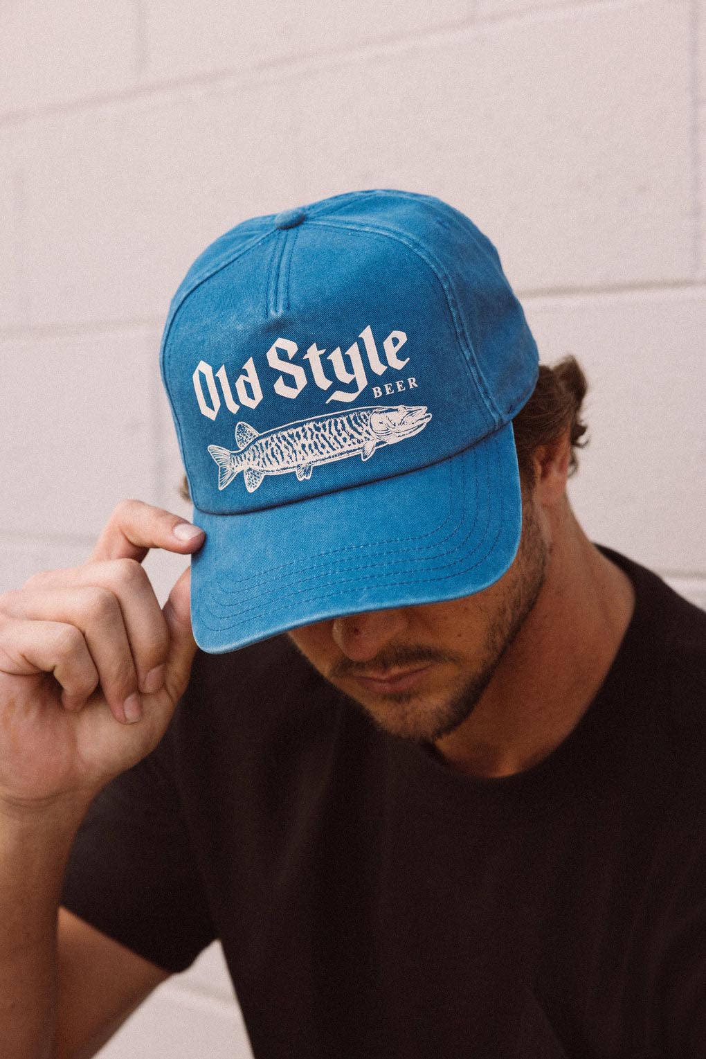 American Needle Walker Hat Old Style Beer Royal