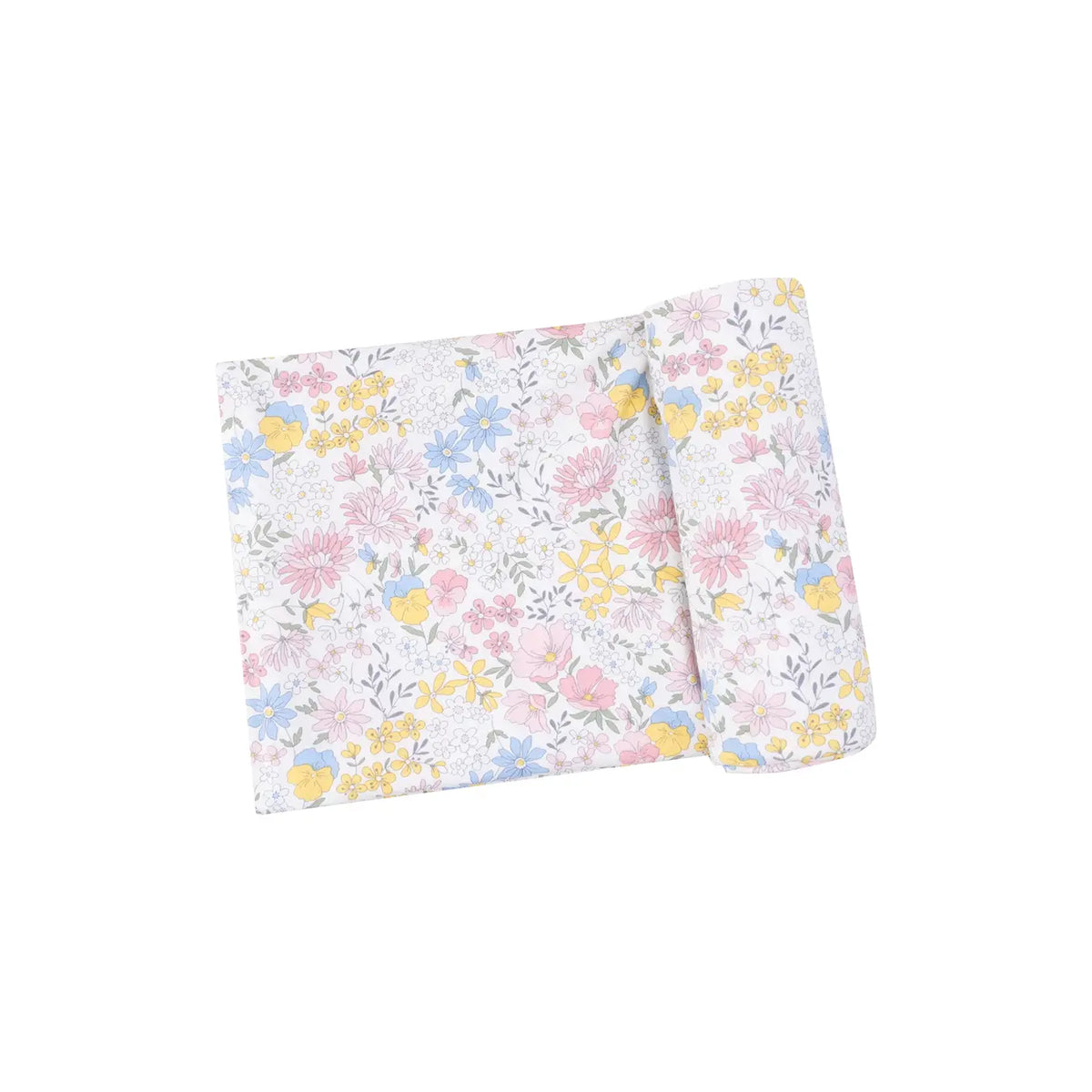 Angel Dear Bamboo Swaddle Blanket Viola Floral