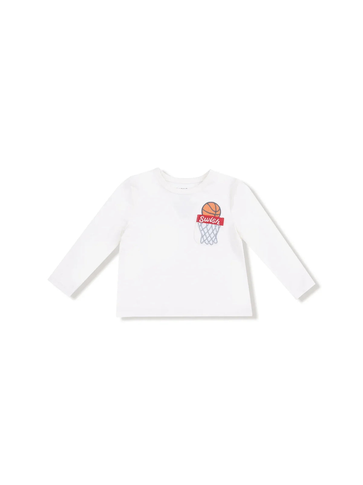 Angel Dear Baby & Toddler Varsity Basketball Embroidered Tee