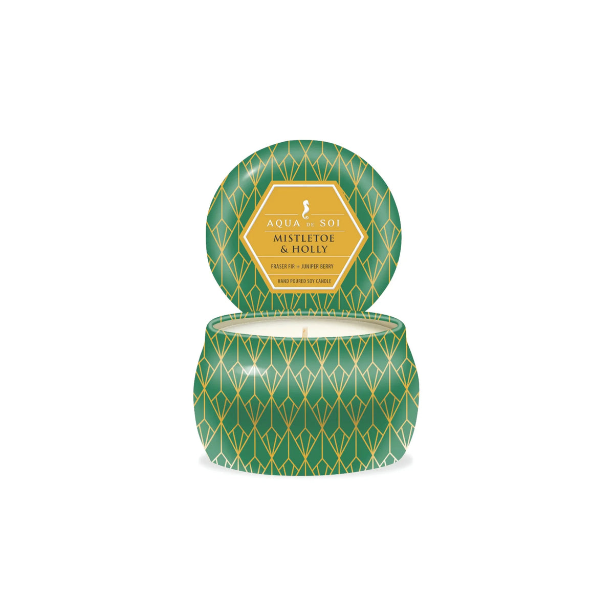 Aqua de SOi Mistletoe & Holly Travel Tin Candle 9oz