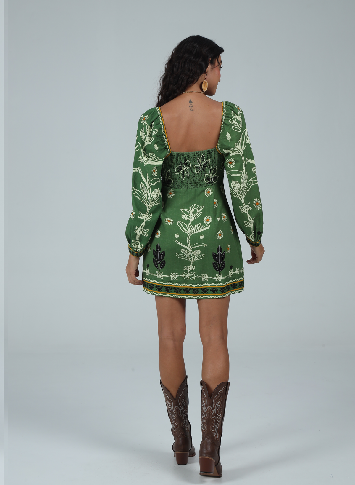 Oslo Mini Dress GREEN / XS Oslo Mini Dress GREEN / XS