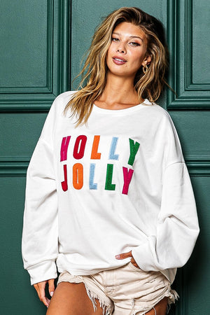 Holly Jolly French Terry Pullover