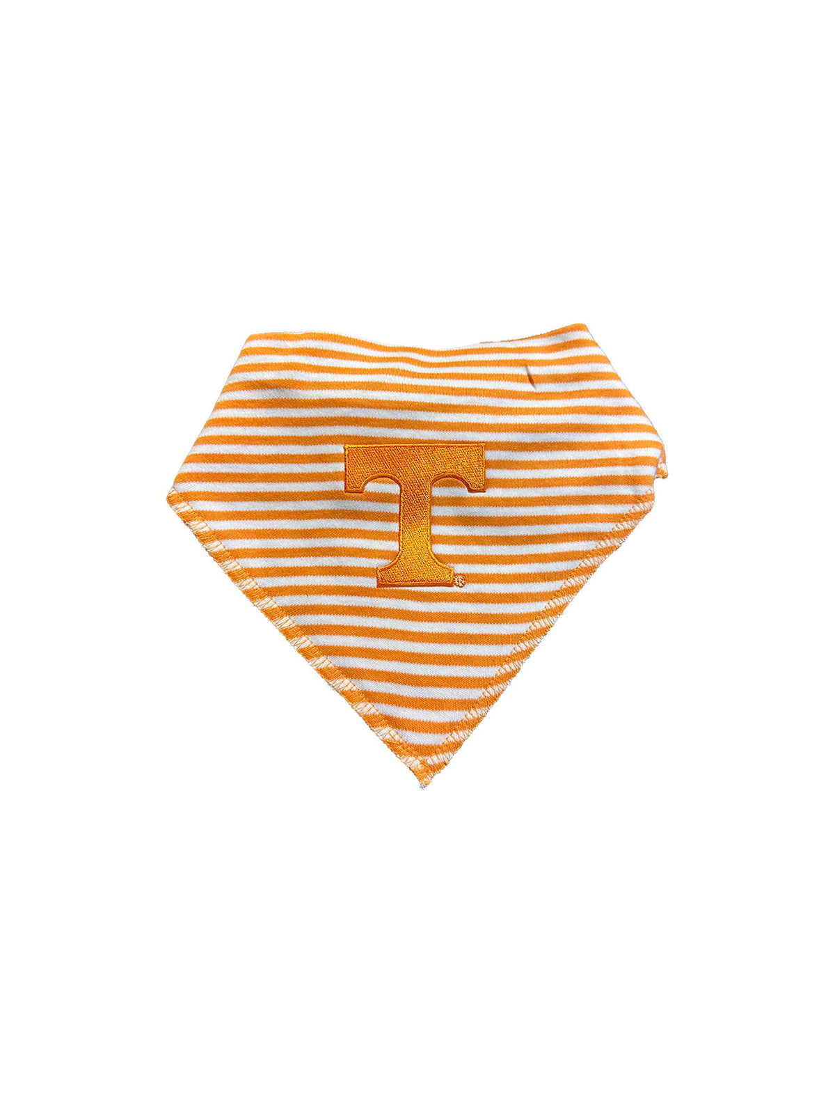 University of Tennessee Infant & Newborn Orange & White Striped Bandana Bib Power T Logo