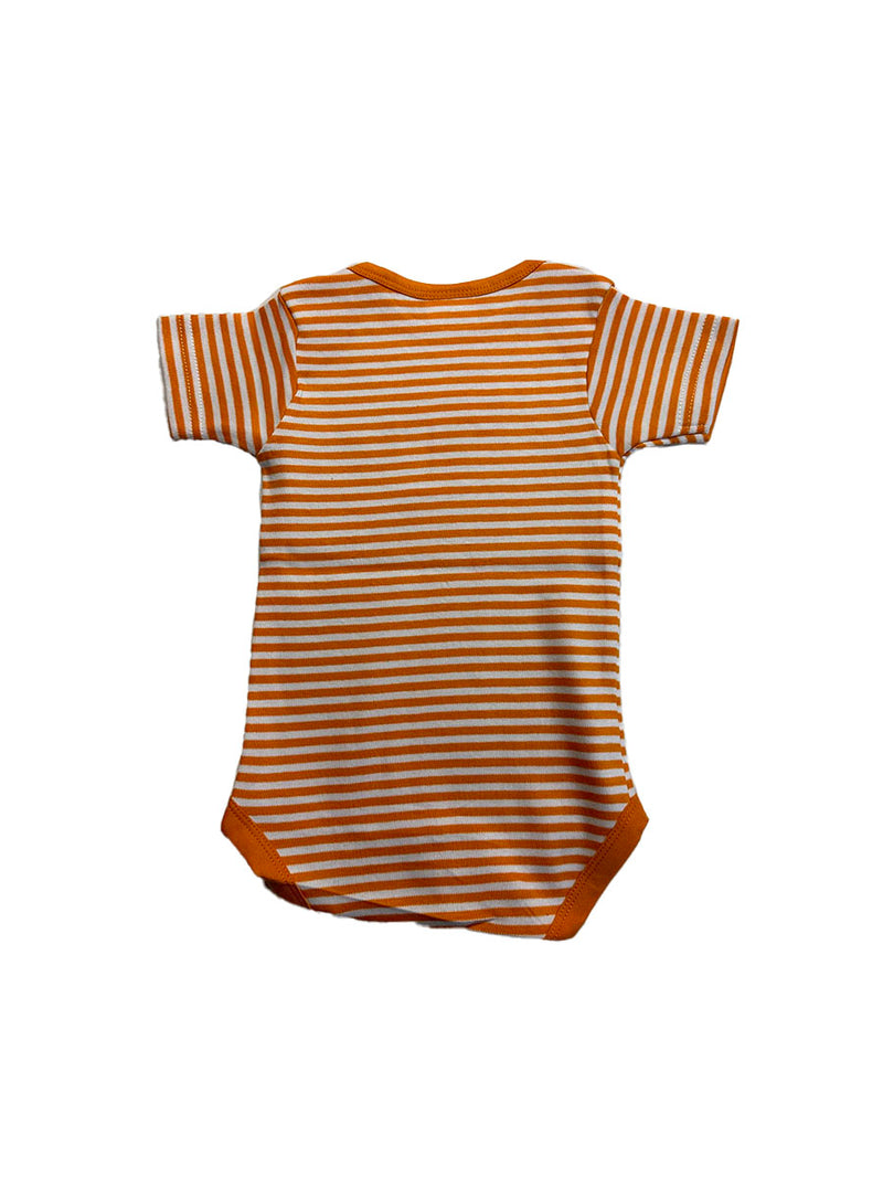 university of tennessee striped bodysuit for babies for vols game day