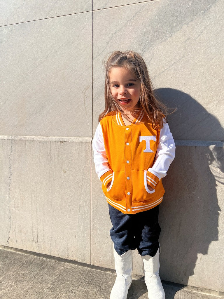 Bliss University of Tennessee Toddler Varsity Jacket TNORANGE 12M