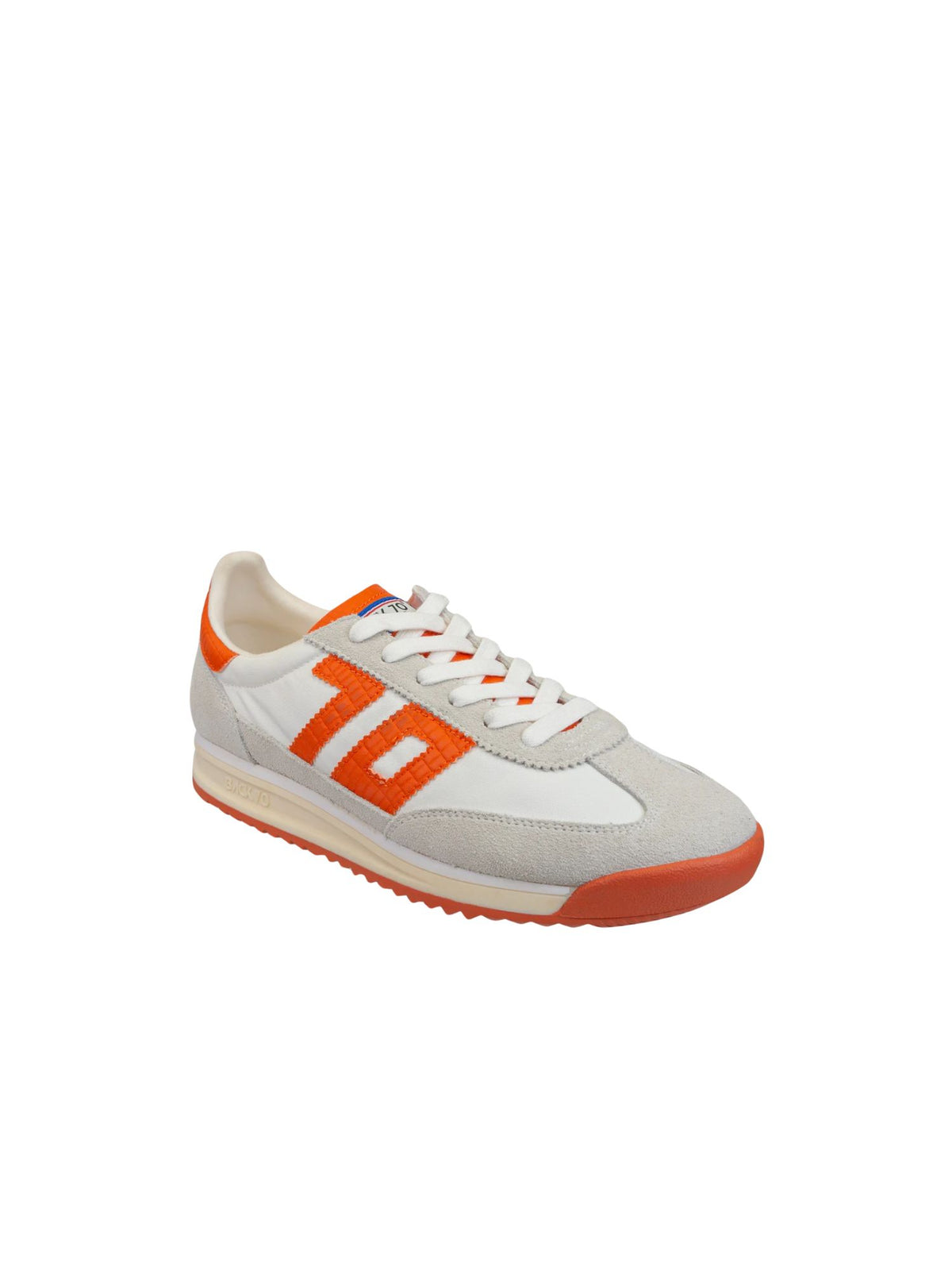 back 70 barkley jogger sneakers in tennessee orange and white