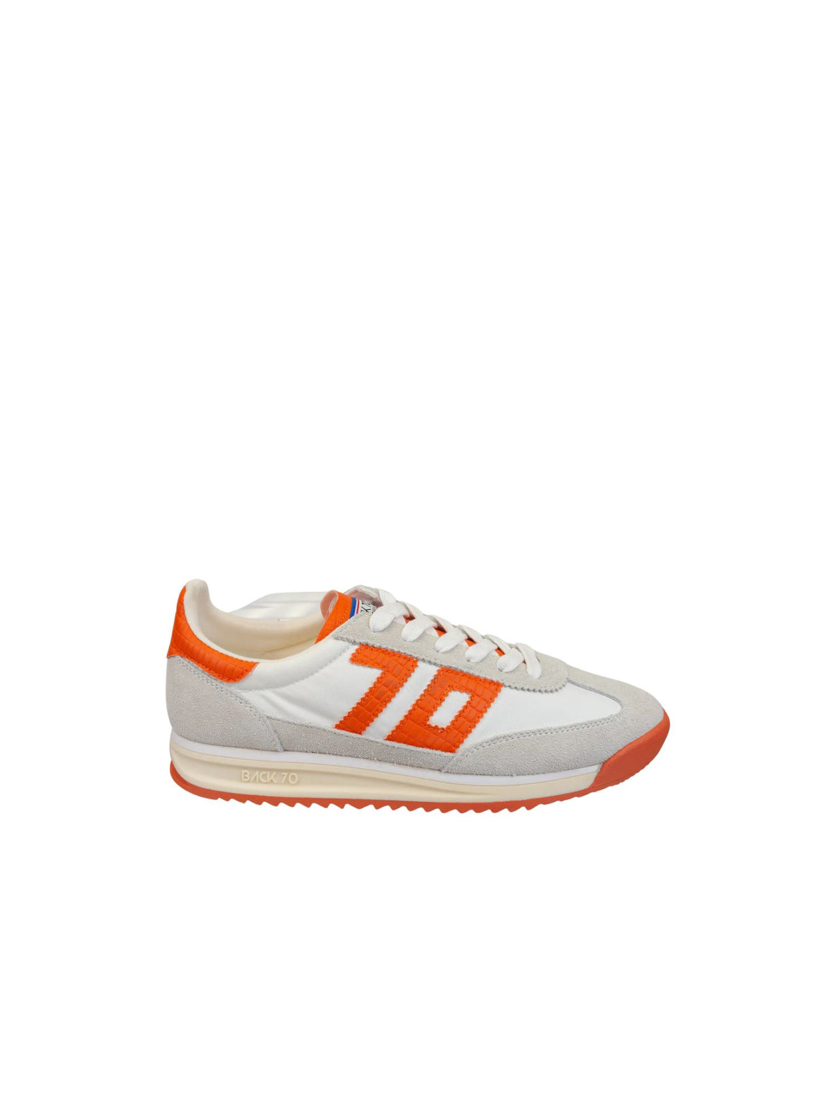 back 70 barkley jogger sneakers in tennessee orange and white