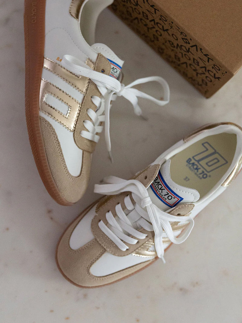 BACK 70 Beige Cloud Metallic Sneaker