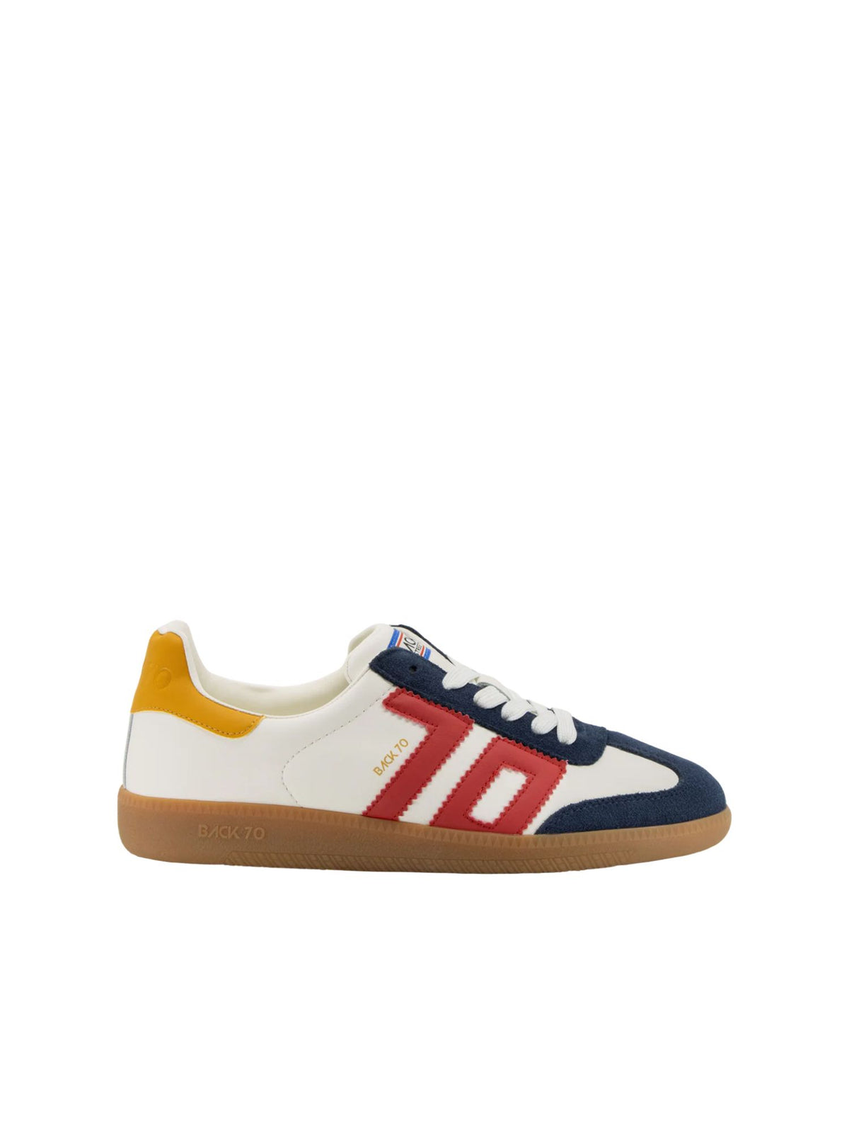 BACK 70 Cloud Colorblock Sneaker in white blue red