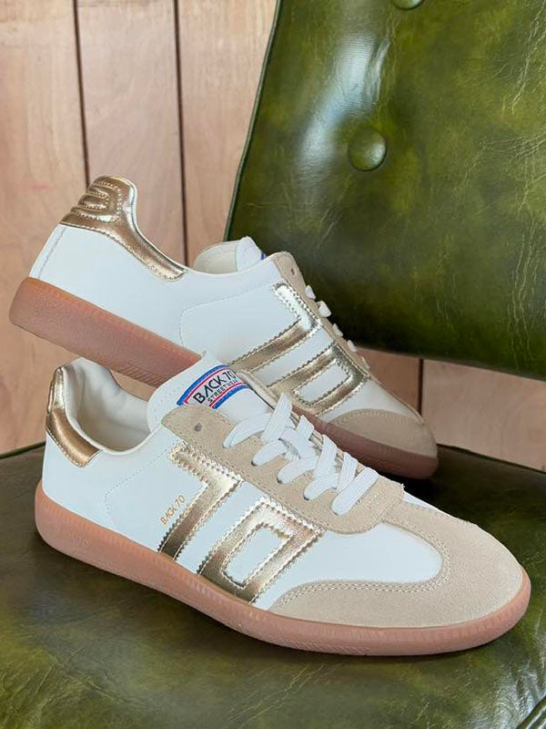 BACK 70 Beige Cloud Metallic Sneaker