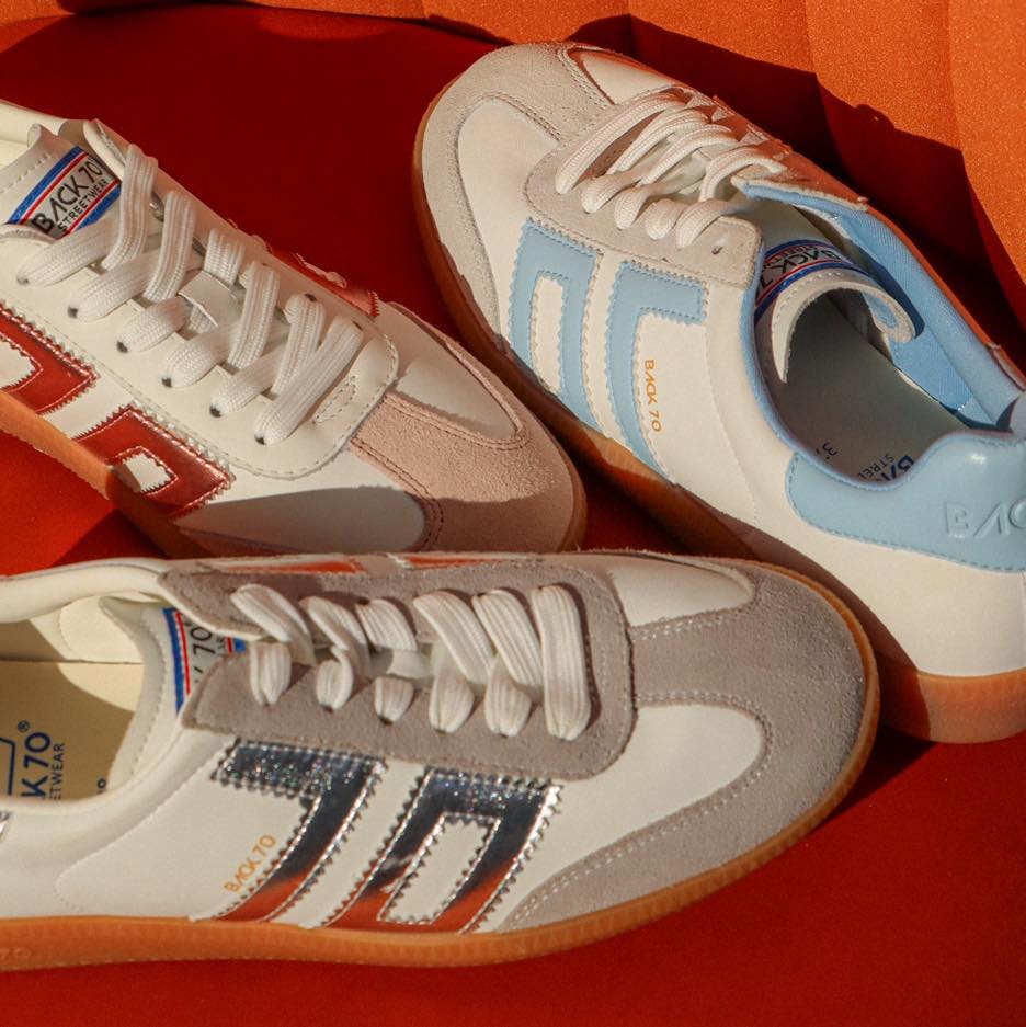 BACK 70 Cloud Metallic Sneakers Pink Light Grey