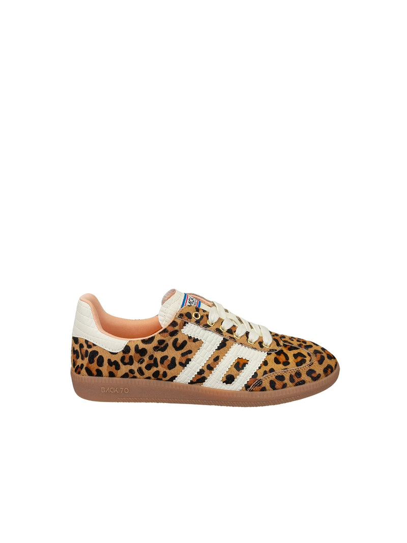BACK 70 Cloud Sneakers in Leopard Camel White