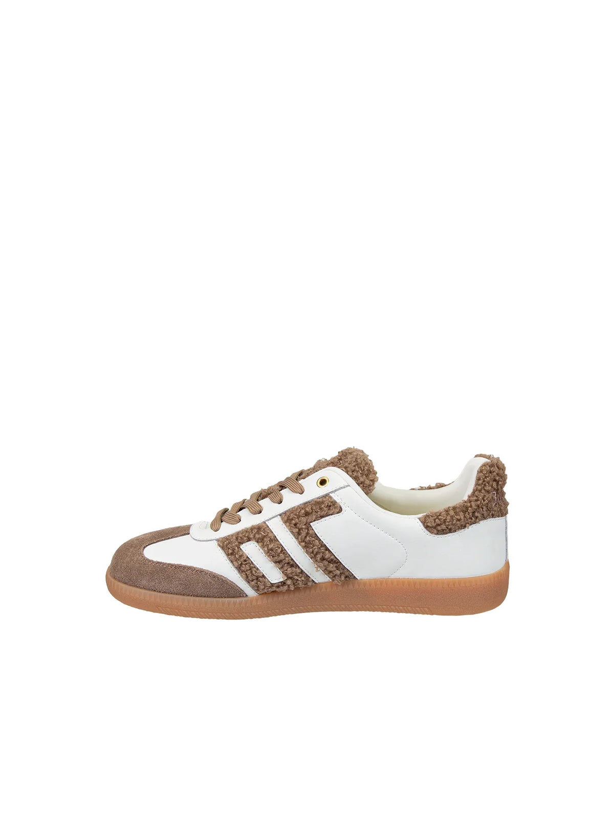 BACK 70 Cloud Teddy Sneakers White Brown