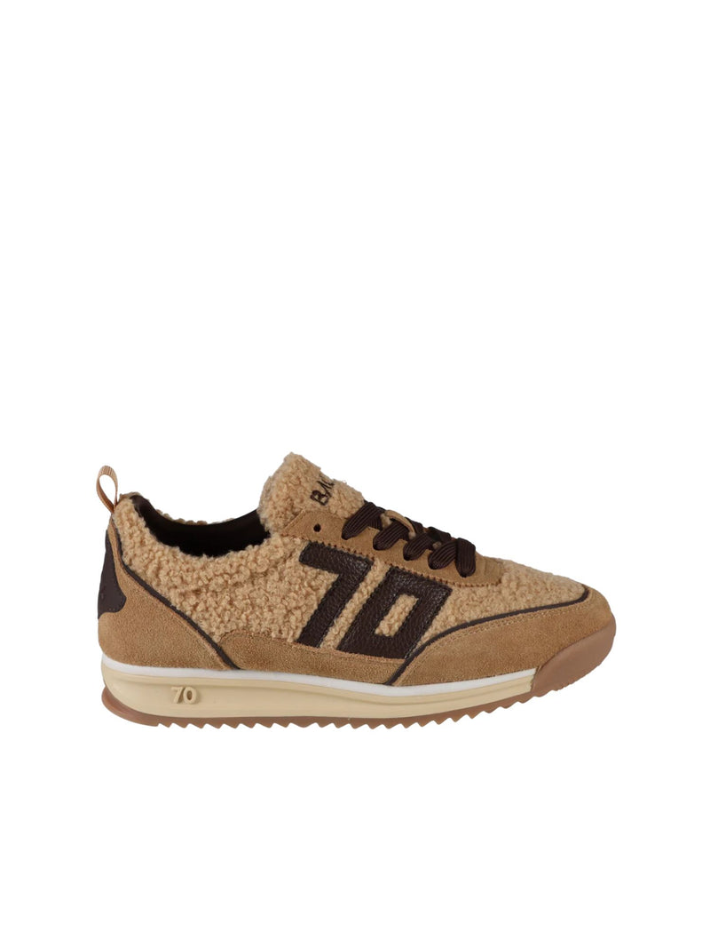 BACK 70 Jogger FT Platform Sneakers in beige coffee
