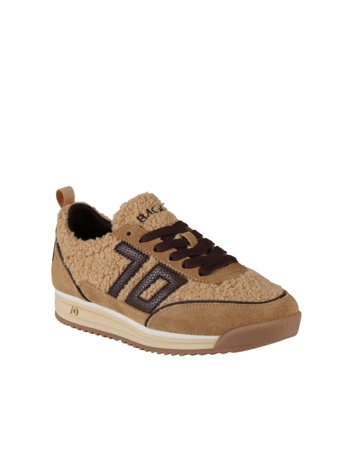 BACK 70 Jogger FT Platform Sneakers in beige coffee