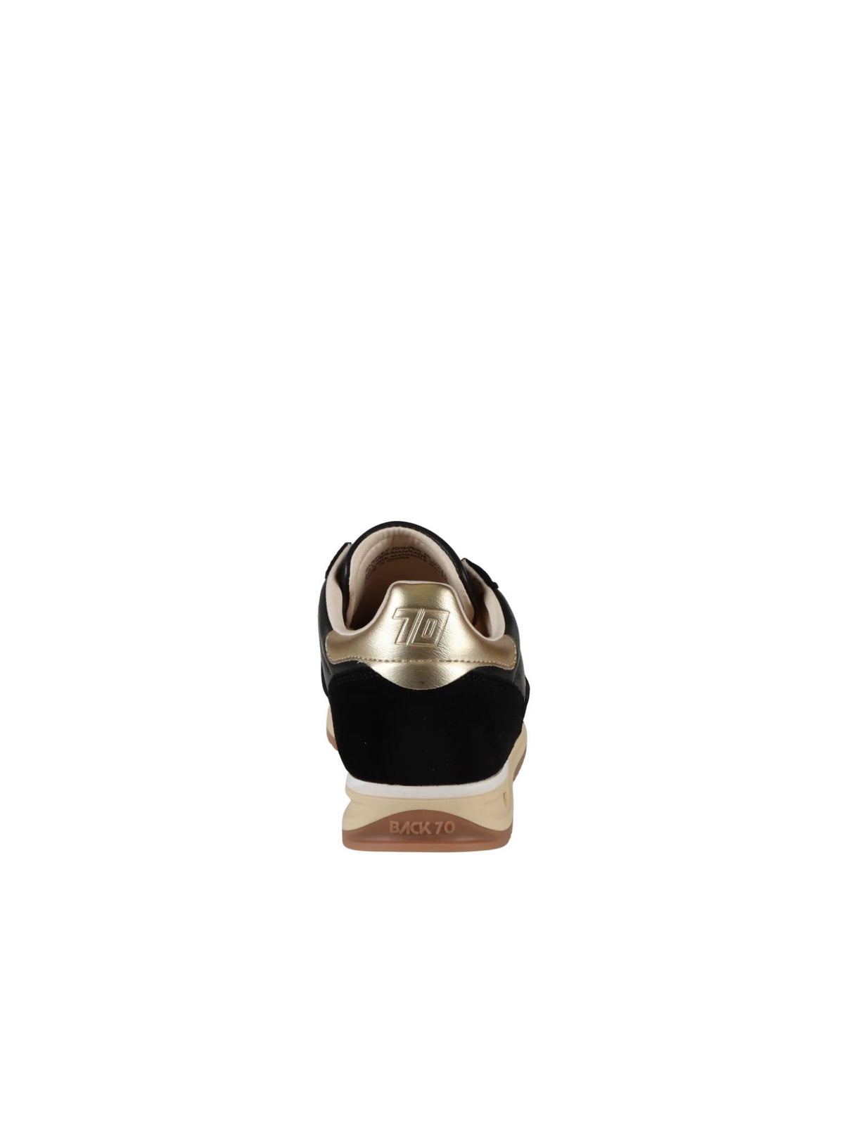 BACK 70 Jogger N Platform Sneakers in black gold 