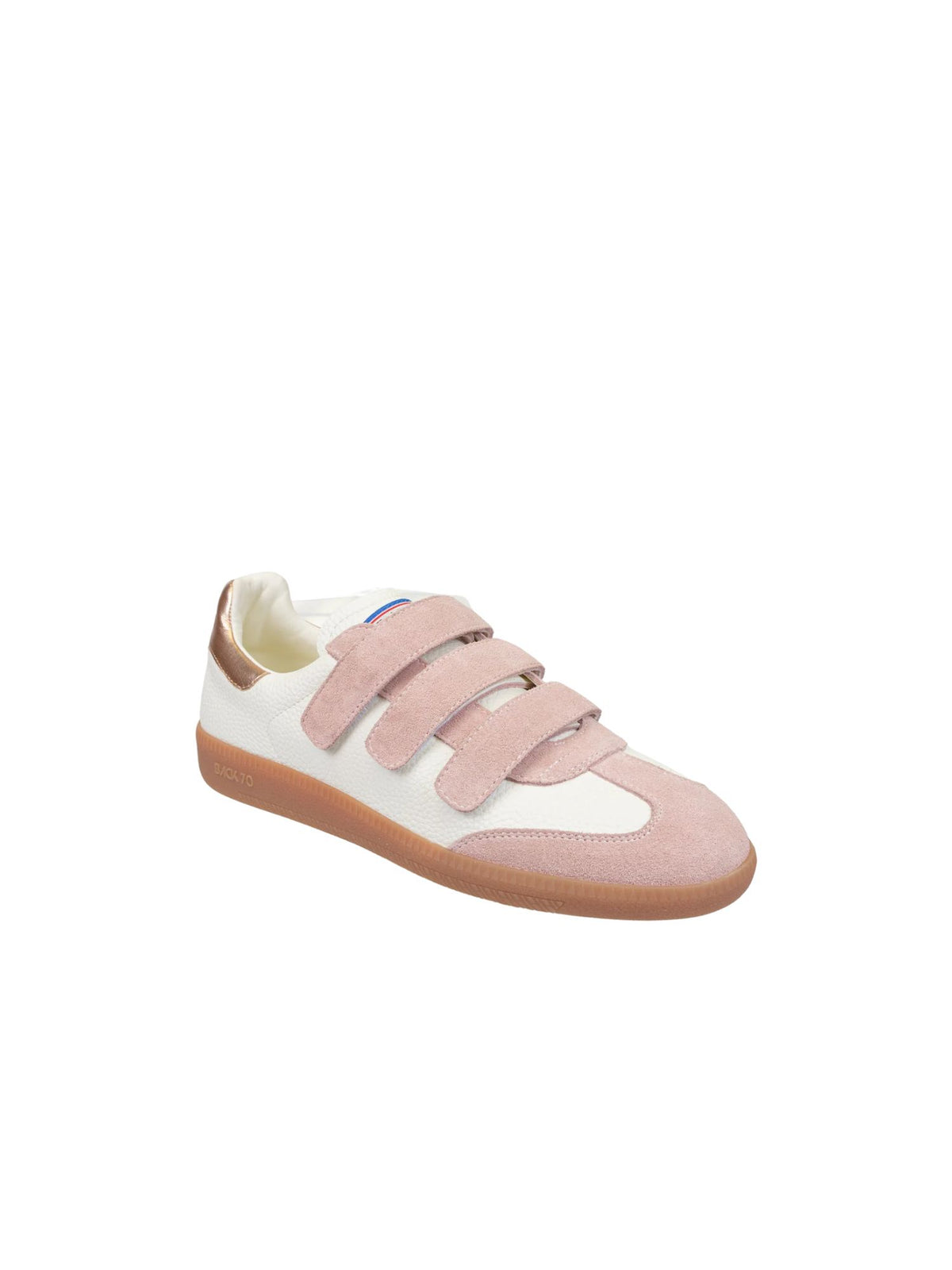 BACK 70 Mias Velcro Retro Sneakers in white pink