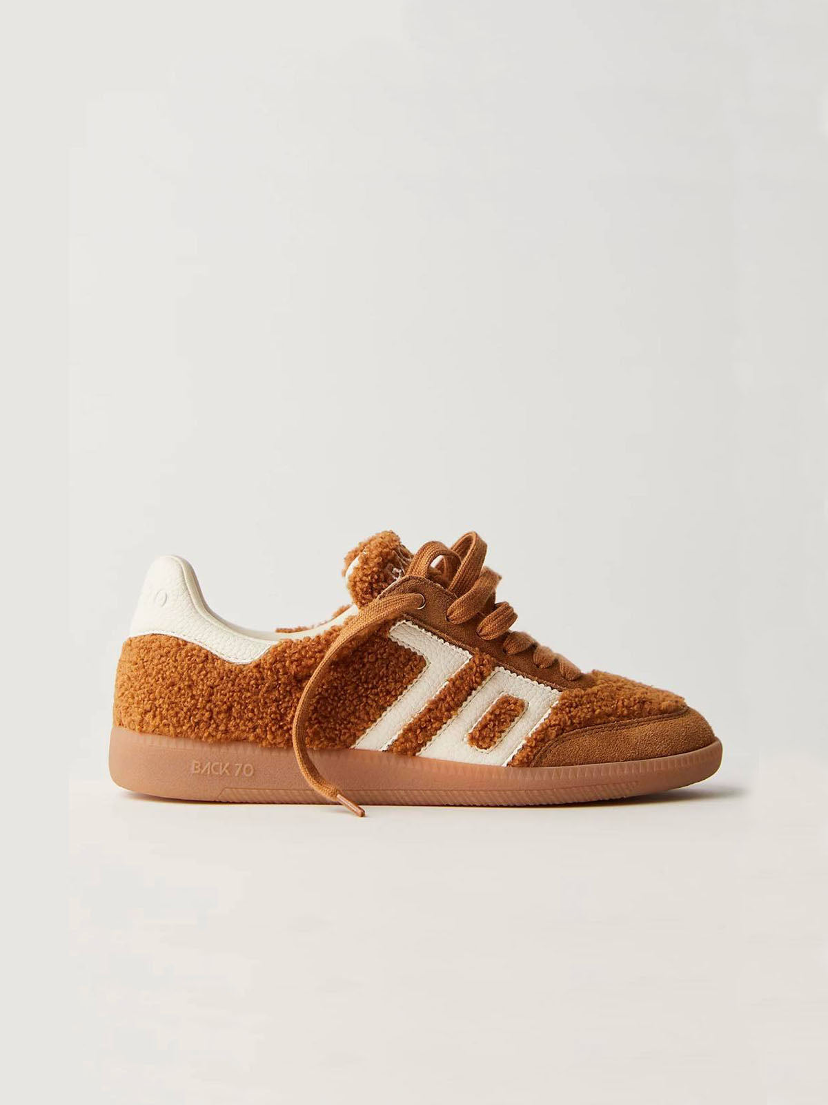 BACK 70 Teddy Sneaker Tobacco White