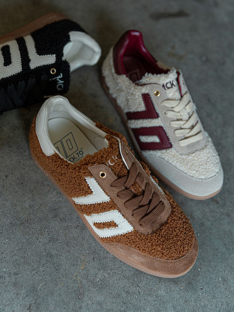 BACK 70 Teddy Sneaker Tobacco White