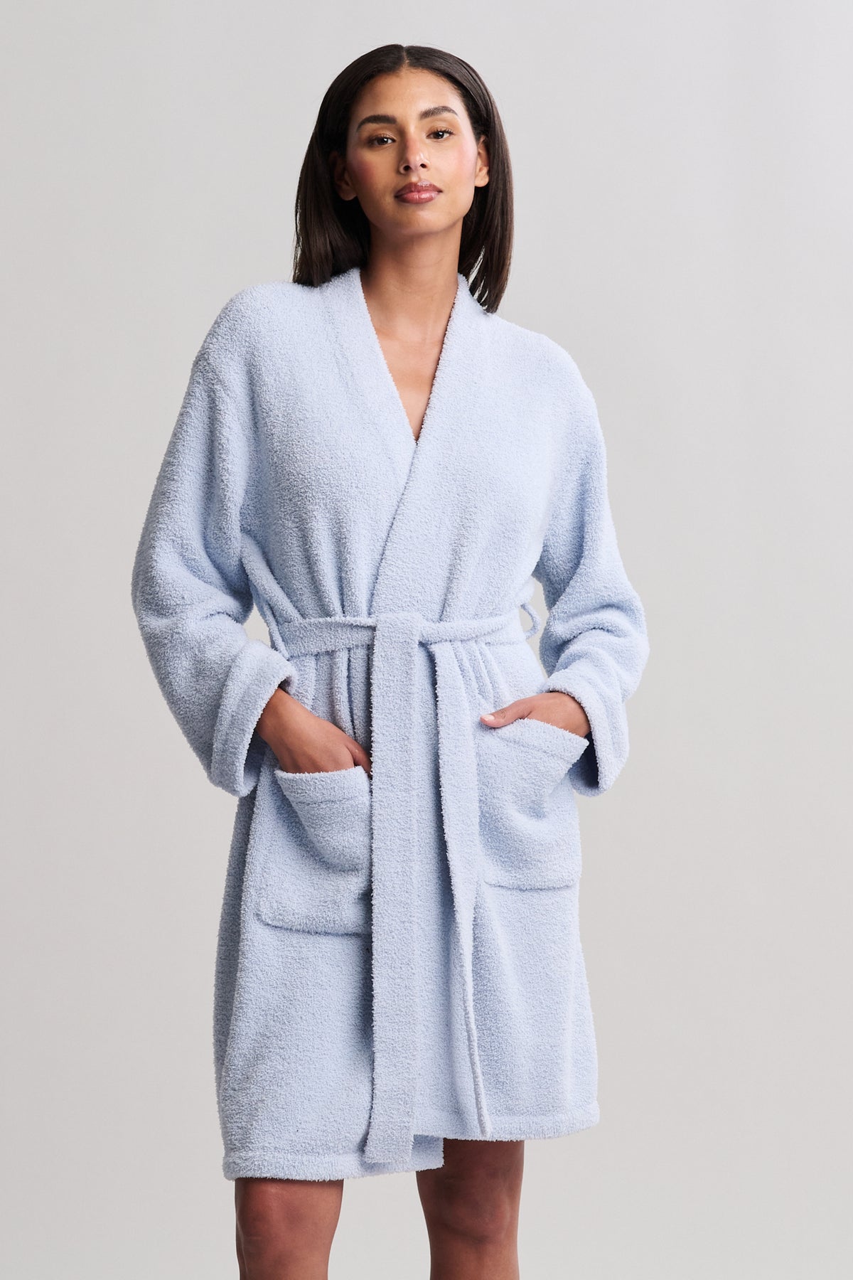 Barefoot Dreams CozyChic® Solid Robe Snow Drop