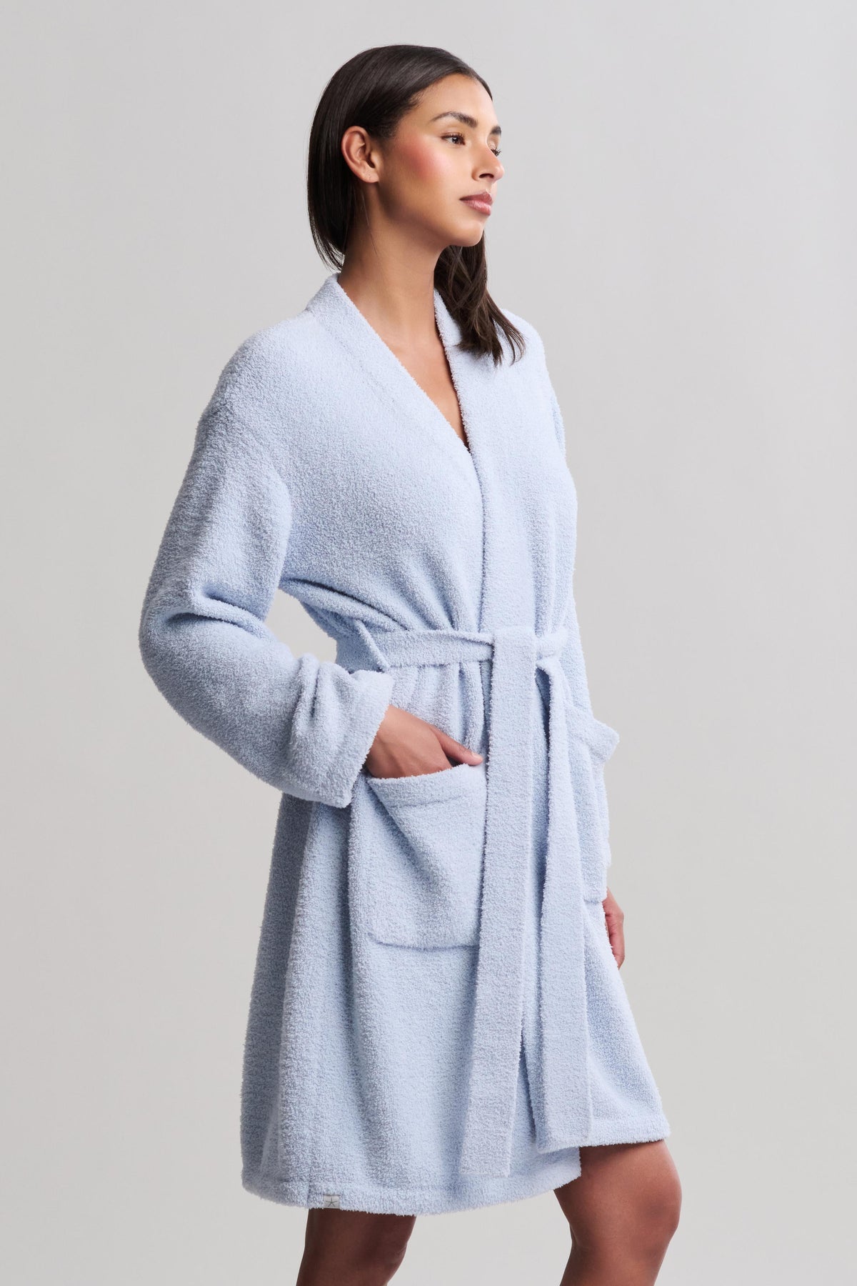 Barefoot Dreams CozyChic® Solid Robe Snow Drop