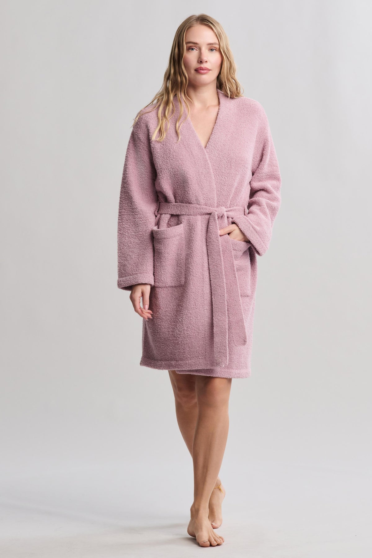 Barefoot Dreams CozyChic® Solid Robe Teaberry