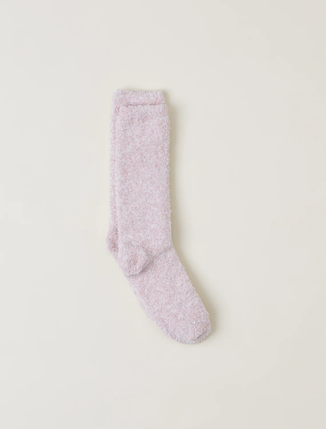 Barefoot Dreams CozyChic Heather Socks in Dusty Rose White