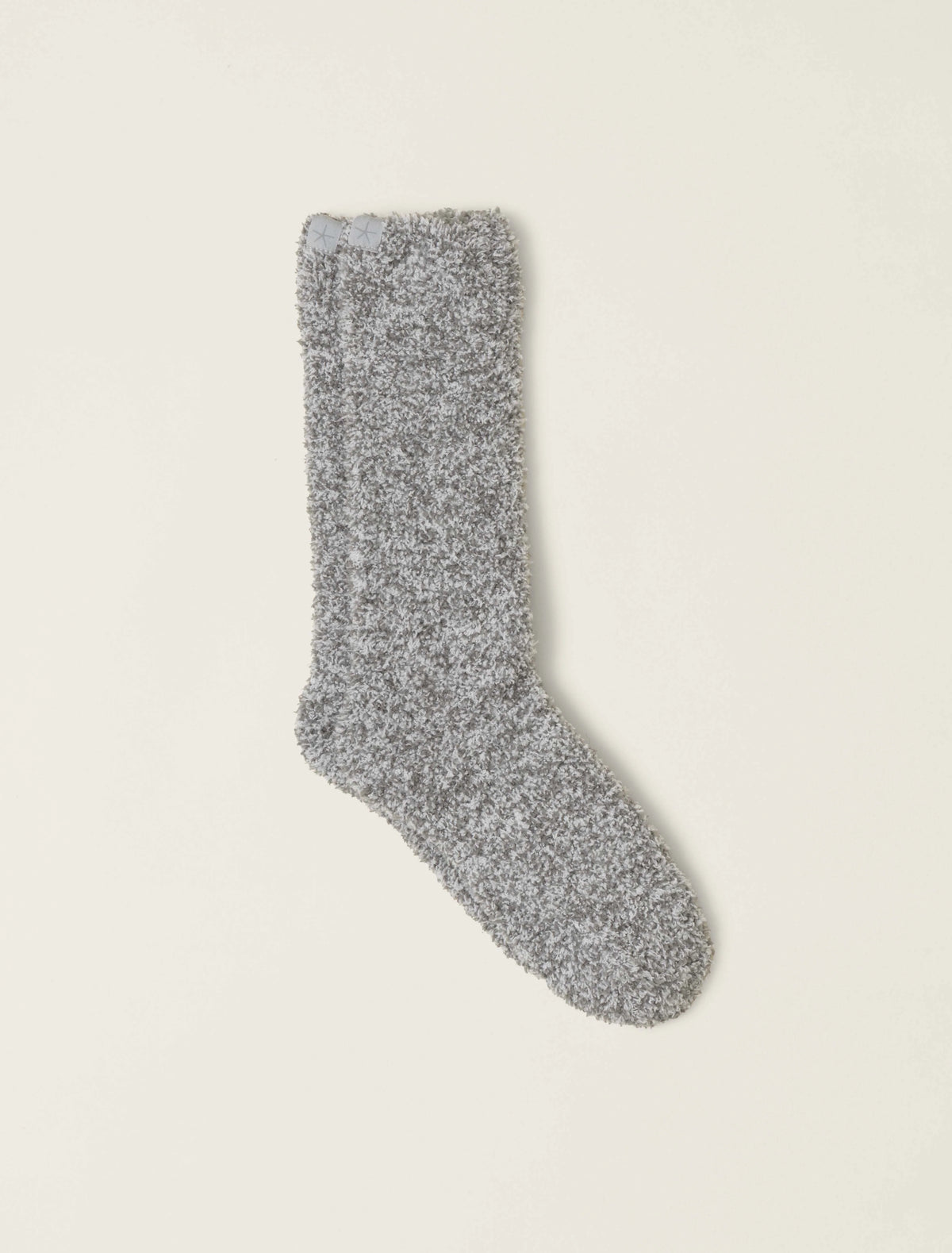 Barefoot Dreams CozyChic Heather Socks in Moonbeam White