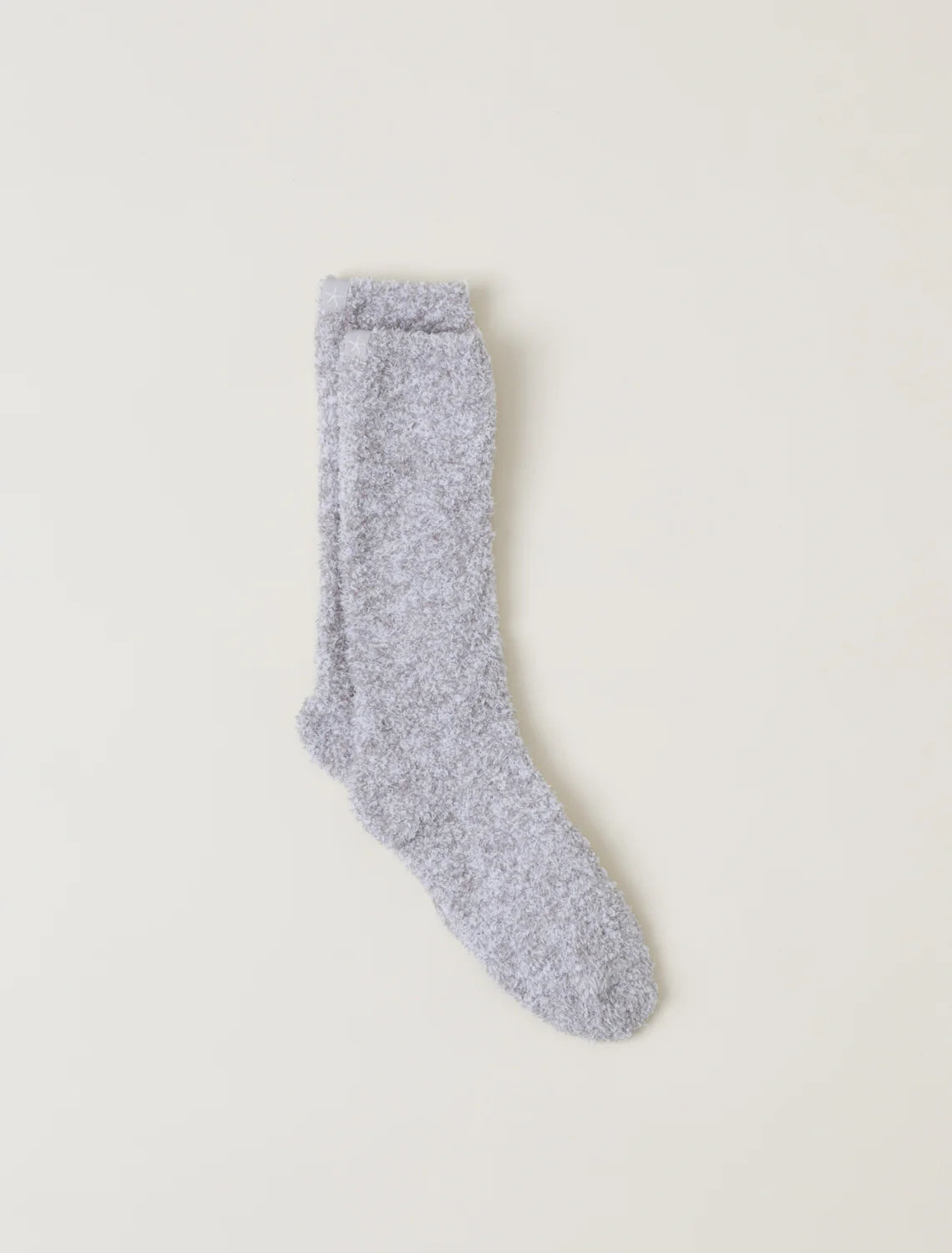 Barefoot Dreams CozyChic Heather Socks in Oyster White