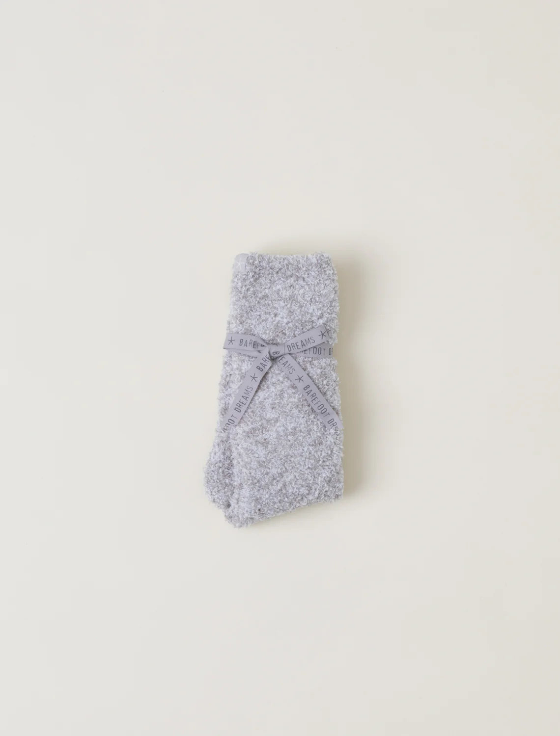 Barefoot Dreams CozyChic Heather Socks in Oyster White