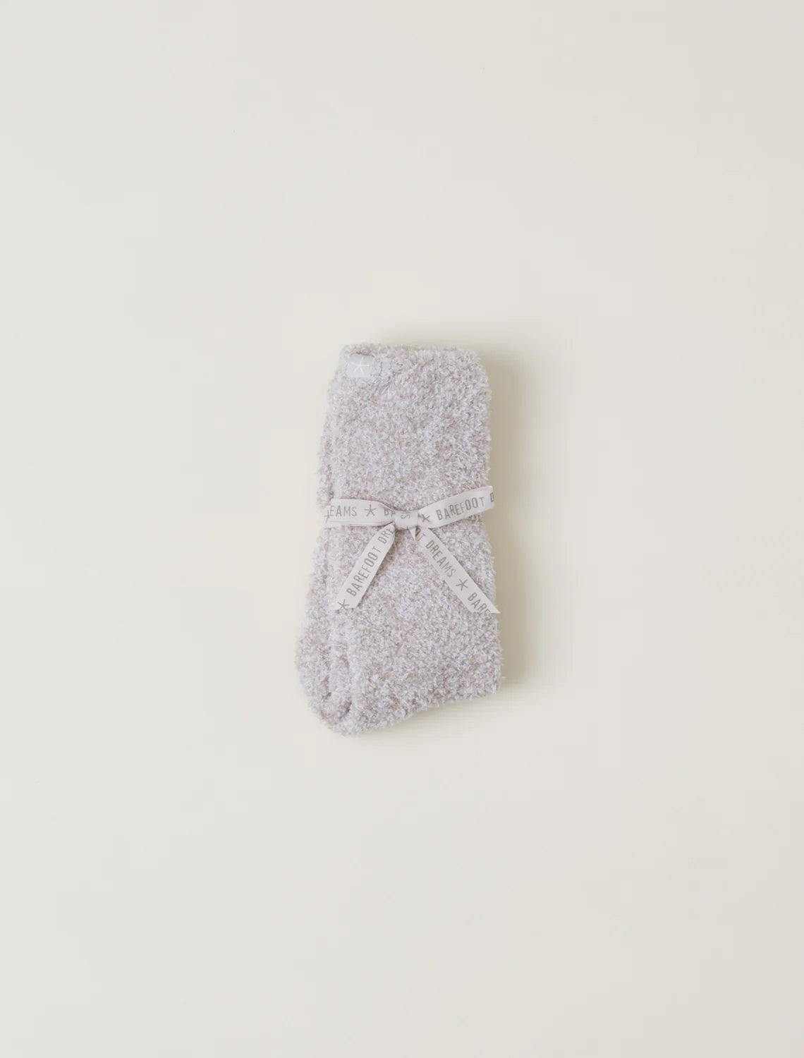 Barefoot Dreams CozyChic Heather Socks in Stone White