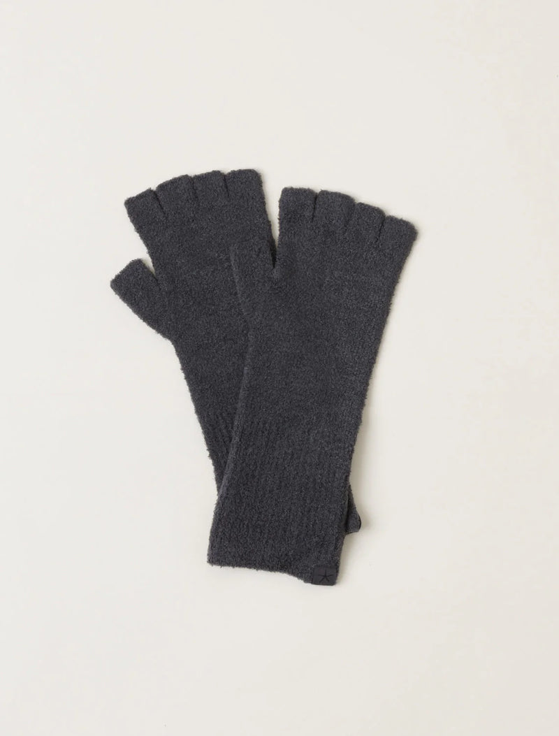 Barefoot Dreams CozyChic Lite® Fingerless Gloves in carbon 