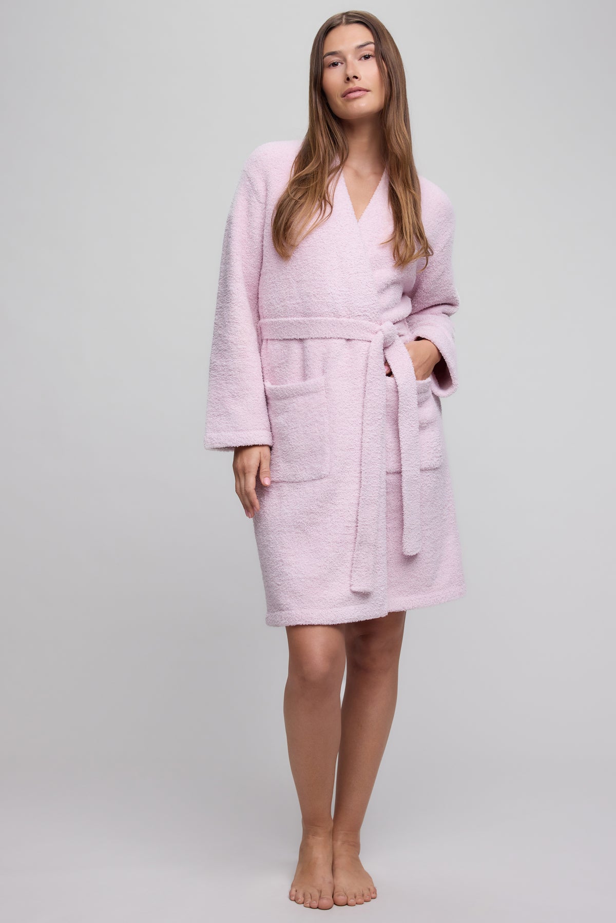 Barefoot Dreams CozyChic® Solid Robe petal 