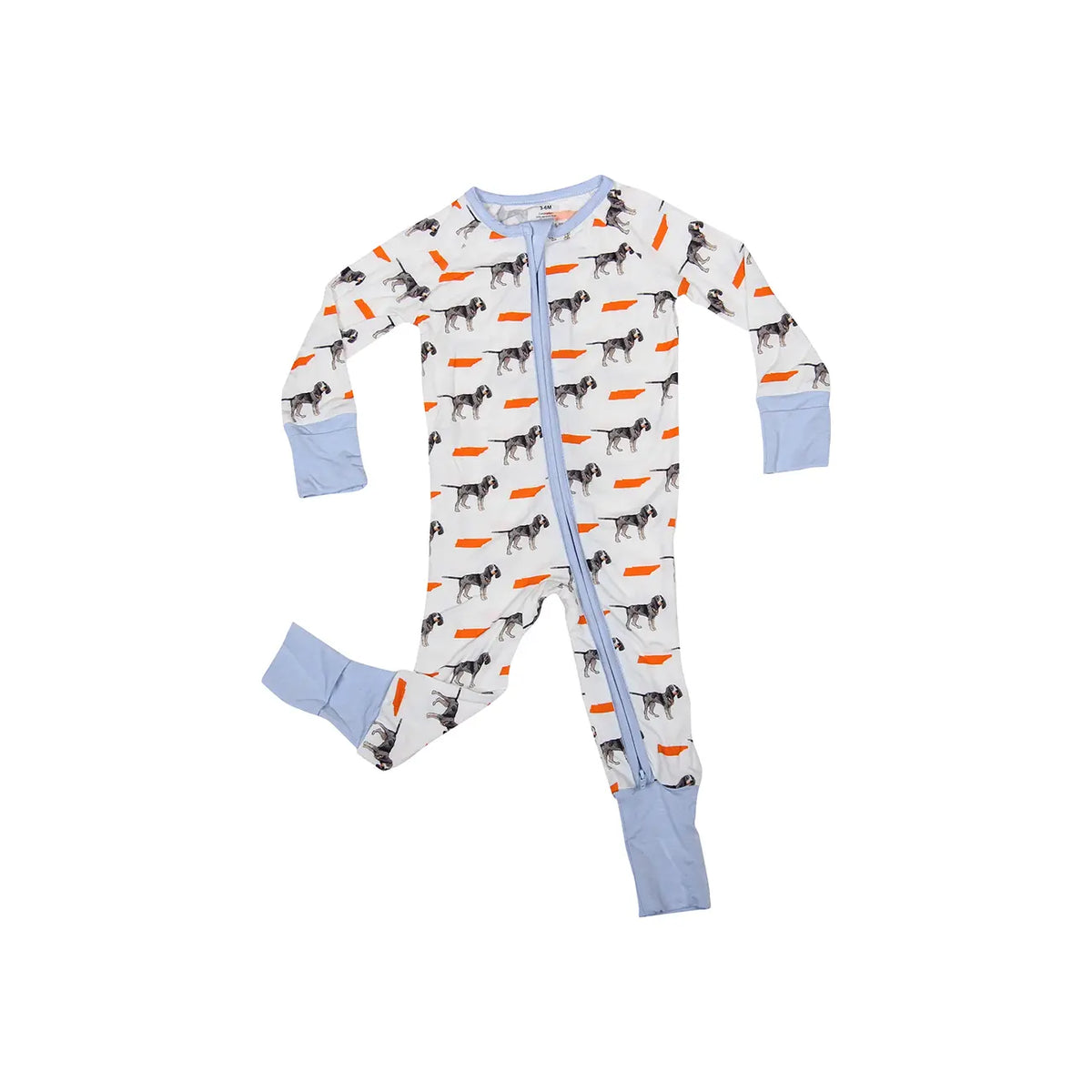 Barrel Down South Baby & Toddler Bluetick Coonhound Tennessee Pajamas Tennessee Volunteers