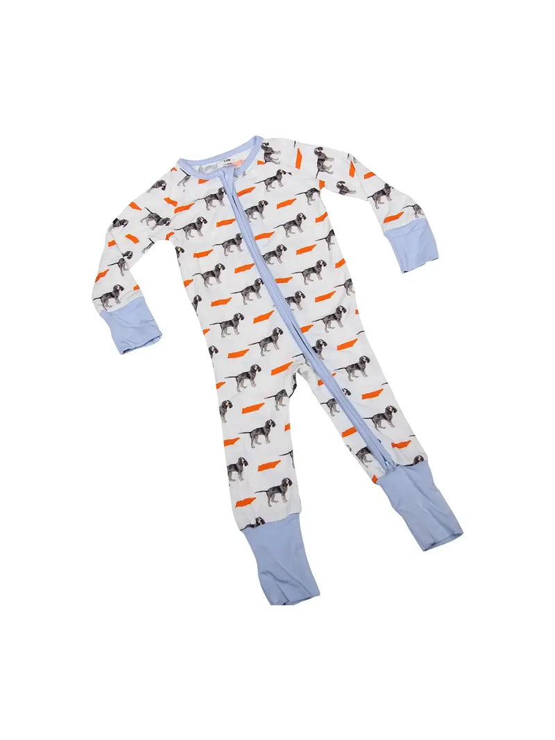 Barrel Down South Baby & Toddler Bluetick Coonhound Tennessee Pajamas Tennessee Volunteers