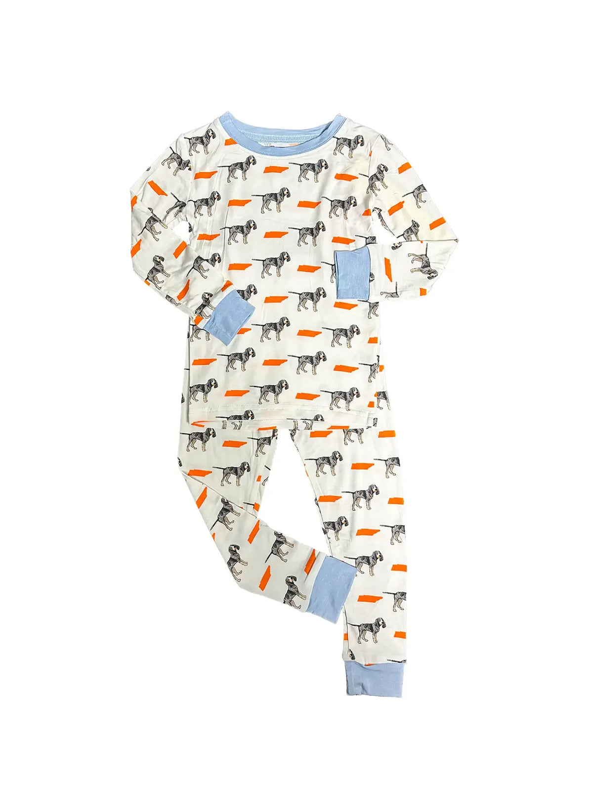 Barrel Down South Baby & Toddler Bluetick Coonhound Tennessee Pajamas Tennessee Volunteers