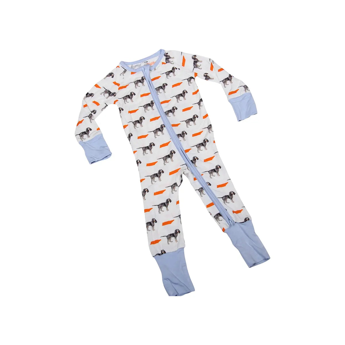 Barrel Down South Baby & Toddler Bluetick Coonhound Tennessee Pajamas Tennessee Volunteers