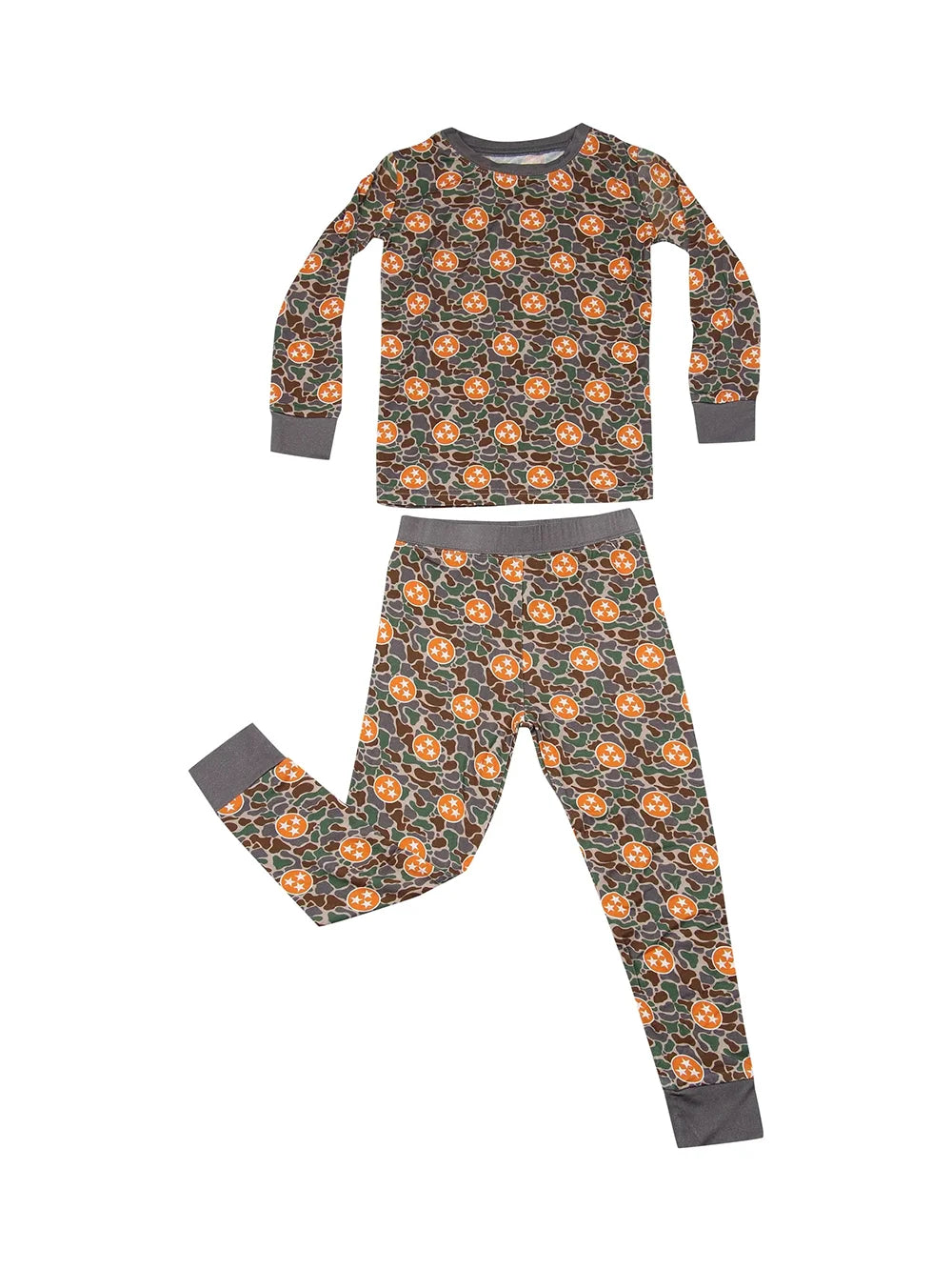 Barrel Down South Toddler Camo Tennessee Tri-Star 2-Piece Set Pajamas