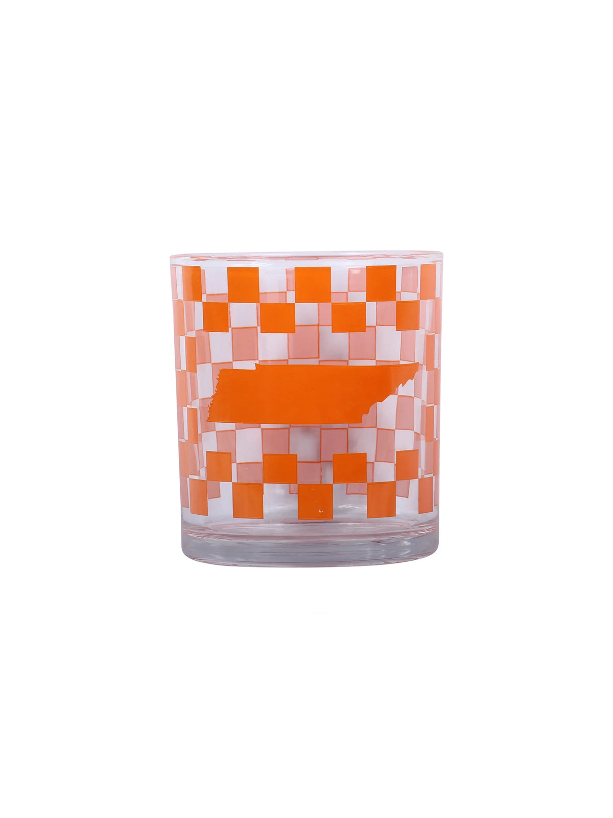Barrel Down South Tennessee Checkerboard Rocks Whiskey Glass