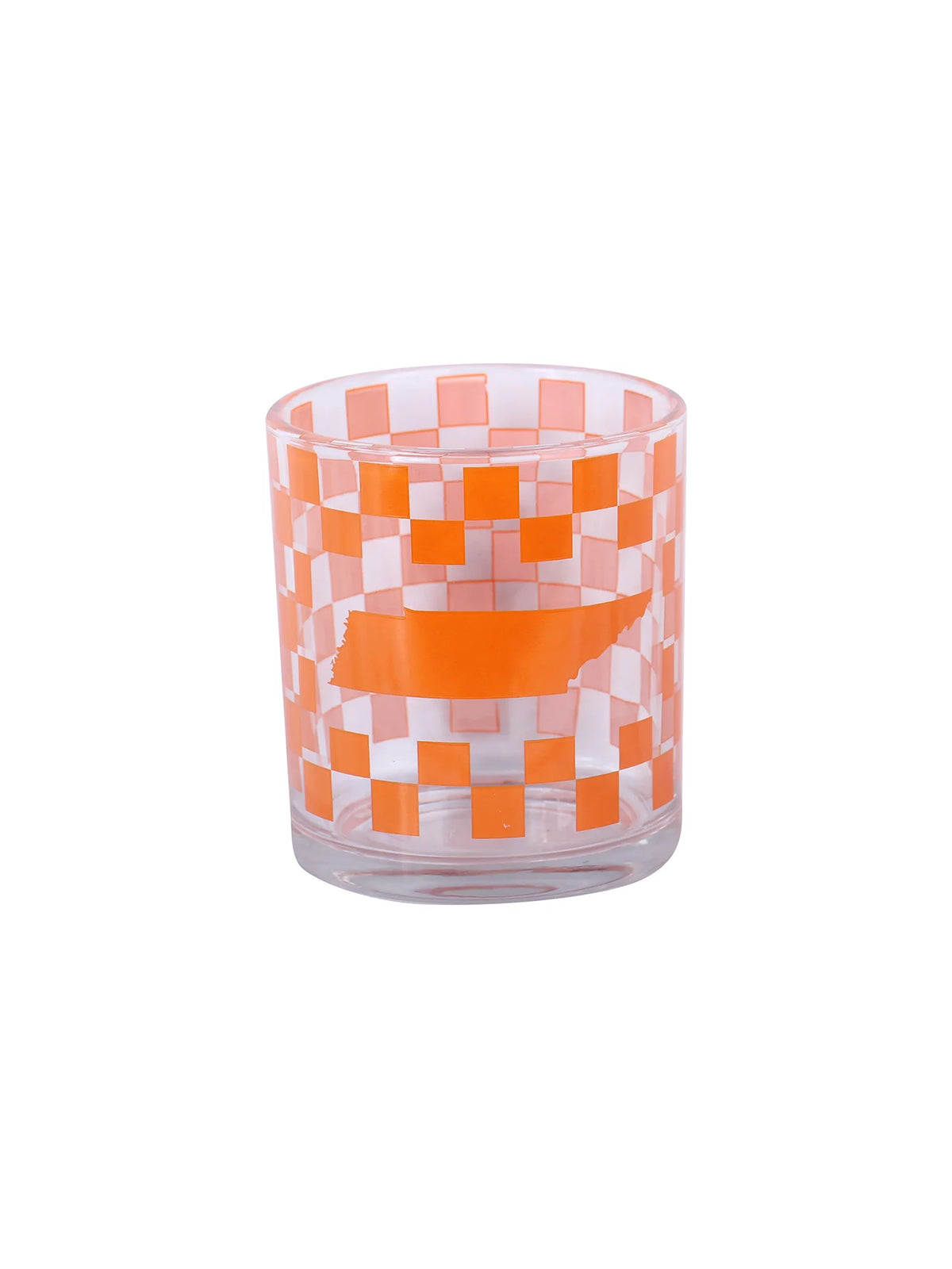 Barrel Down South Tennessee Checkerboard Rocks Whiskey Glass