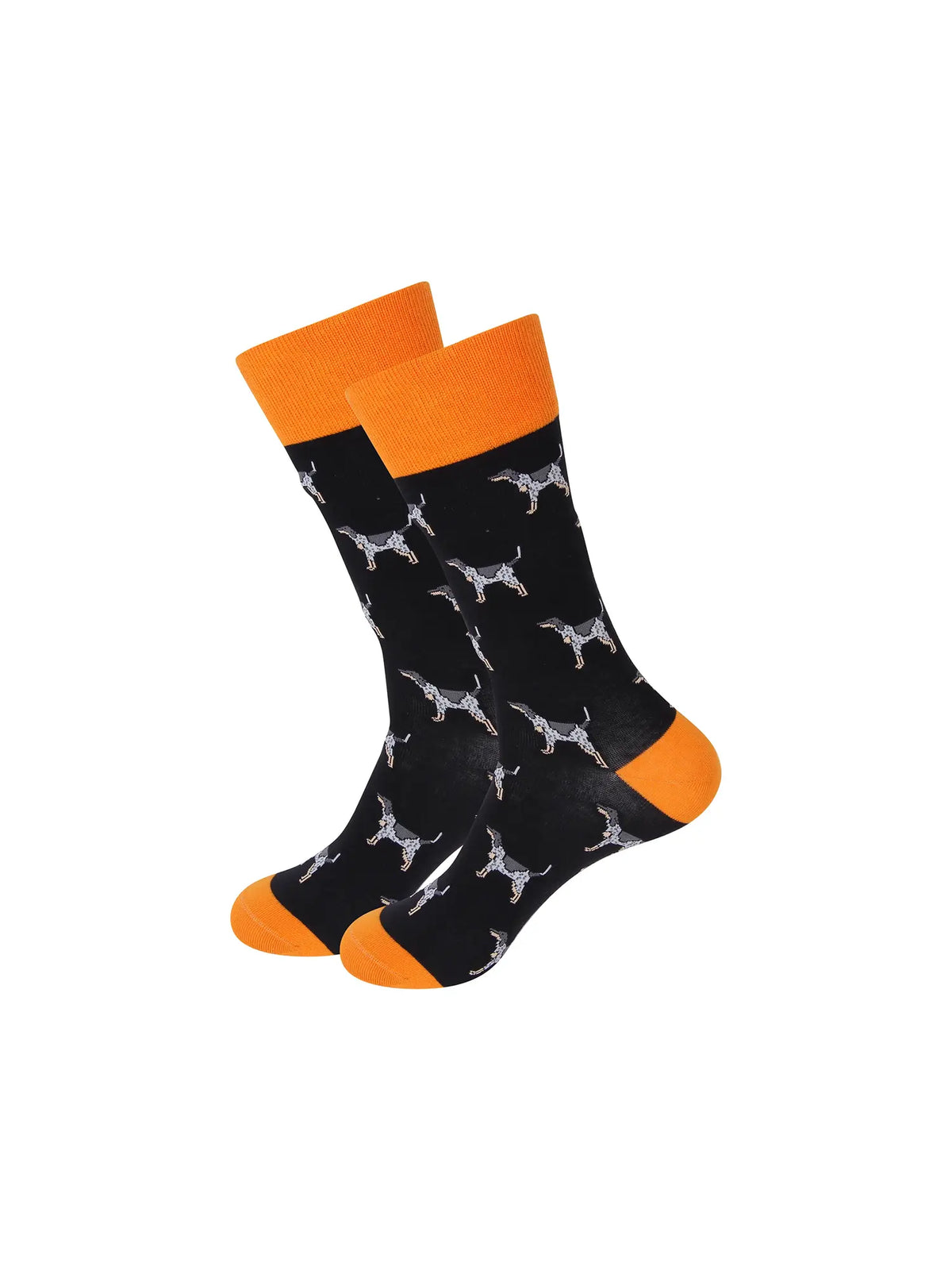 Barrel Down South Tennessee Smokey Dog Black & Orange Crew Socks TN Vols Game Day