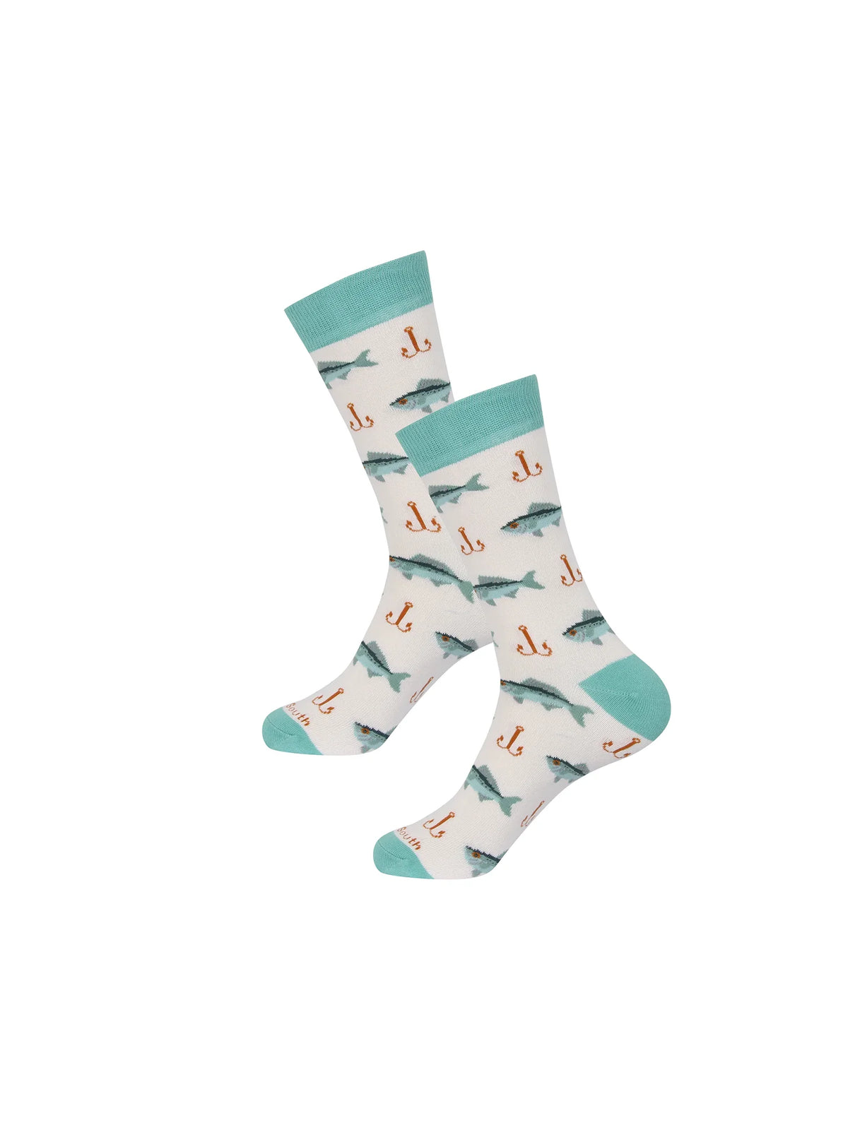 Barrel Down South Hook Line & Sink Fishing Crew Socks