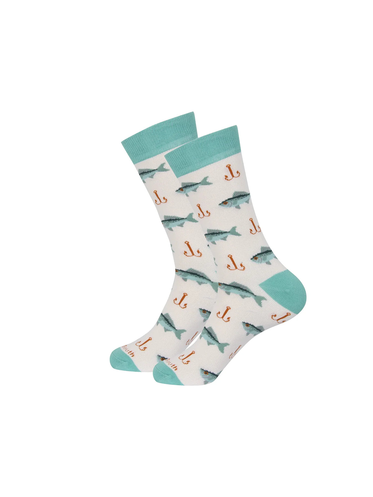 Barrel Down South Hook Line & Sink Fishing Crew Socks