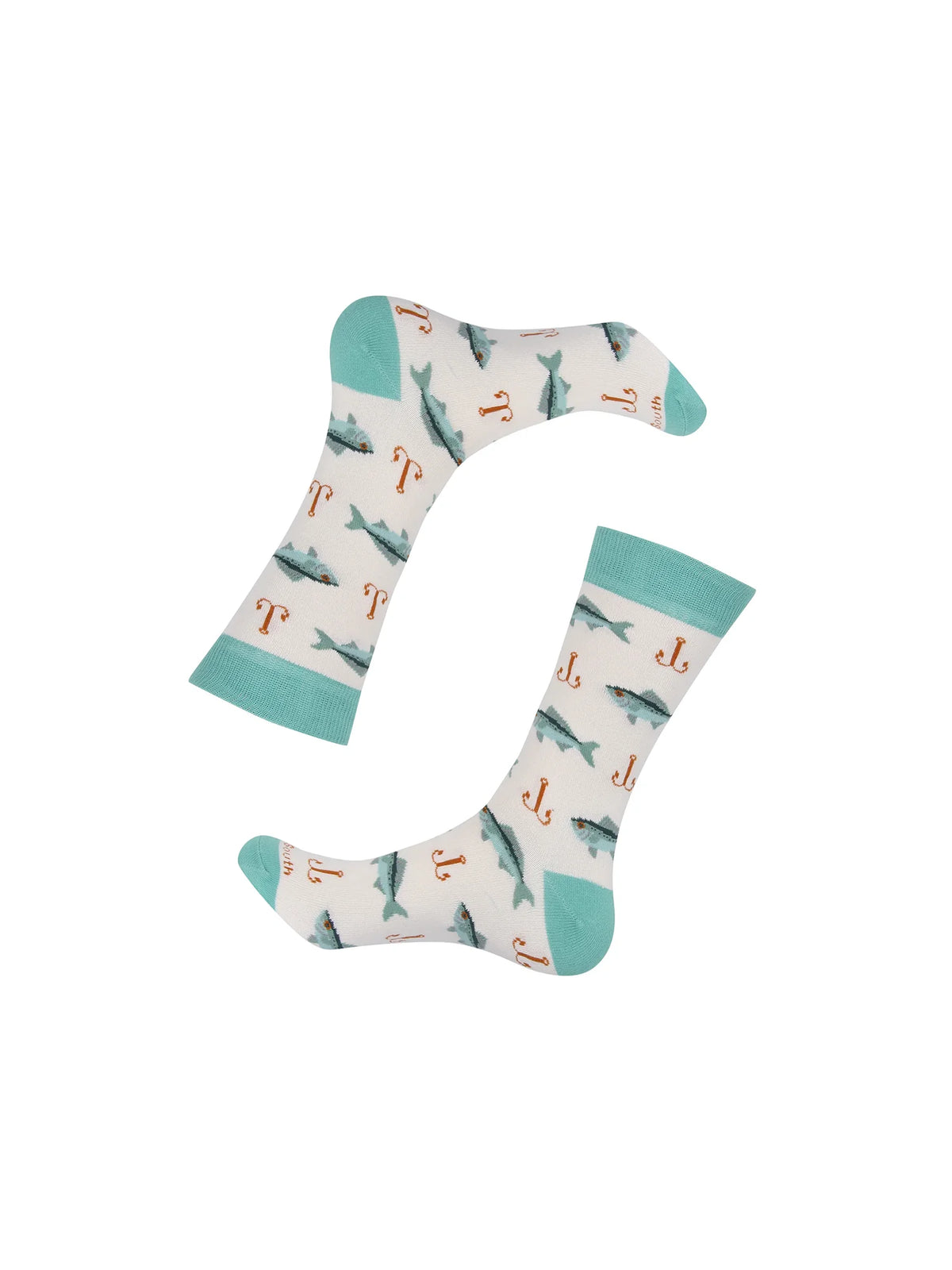 Barrel Down South Hook Line & Sink Fishing Crew Socks