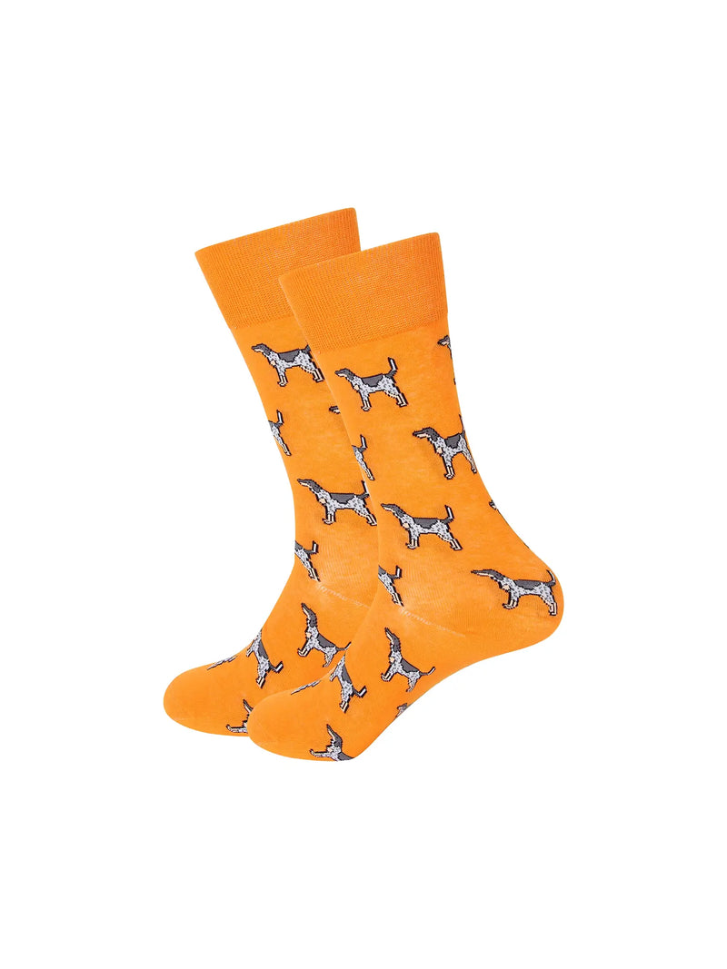 Barrel Down South Bluetick Coonhound Dog Orange Tennessee Crew Socks Tennessee Smokey Dog Crew Socks